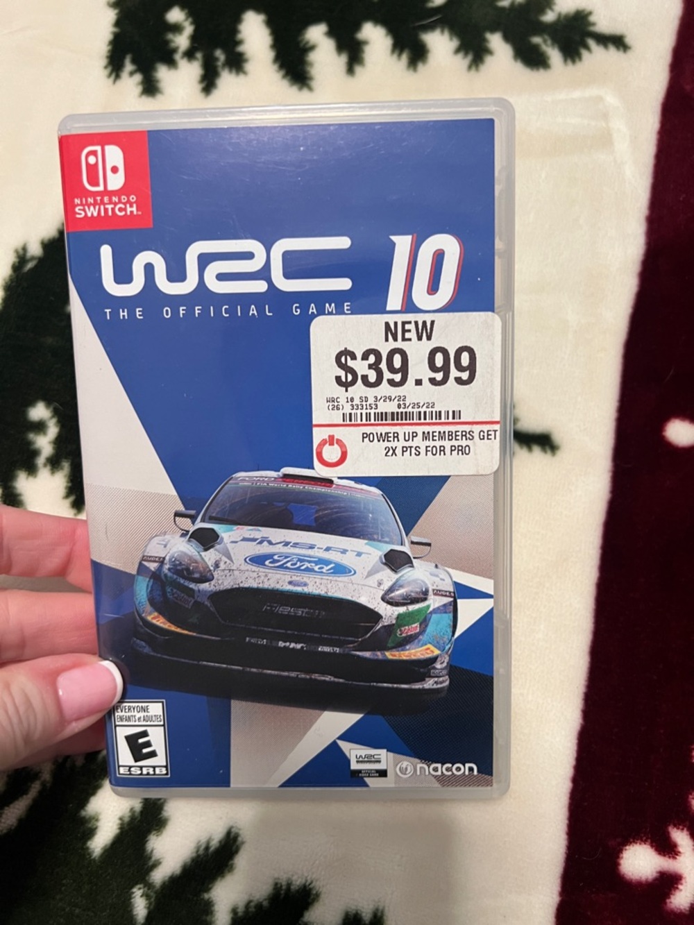 Nintendo Switch WRC 10 Racing Game - Blue & White